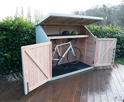 related image garden bike storage bike shed backyard