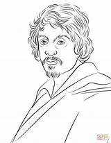 Caravaggio Coloring Pages Portrait Italy Color Drawing Kids Printable sketch template