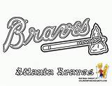 Coloring Braves Mlb Stencil Everfreecoloring Stenciling Brave sketch template