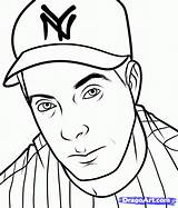 Coloring Pages Logo Yankees Baseball Printable Template sketch template