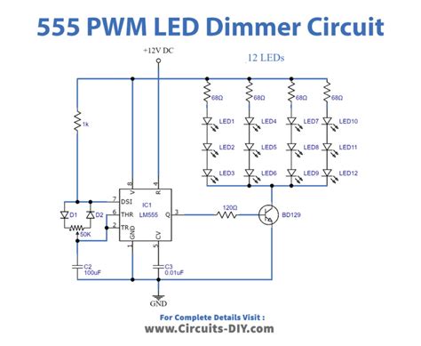 pwm led dimmer circuit