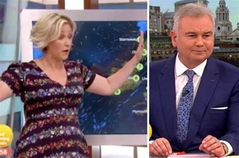 good morning britain gmb weather girl becky mantin storms off set daily star