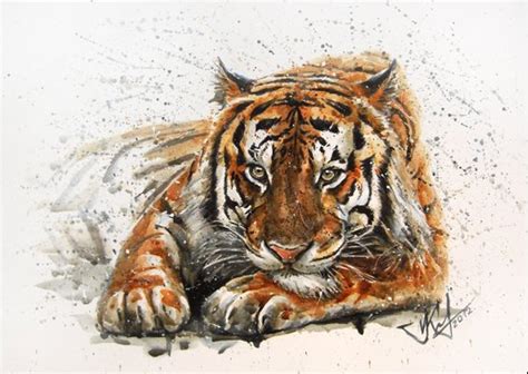 tiger art print  kostart society