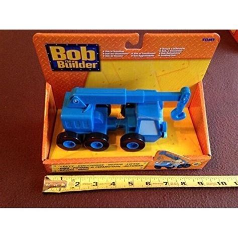 bob  builder lofty lc plastic push toy  tomy  rare