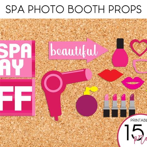 spa party photo booth etsy