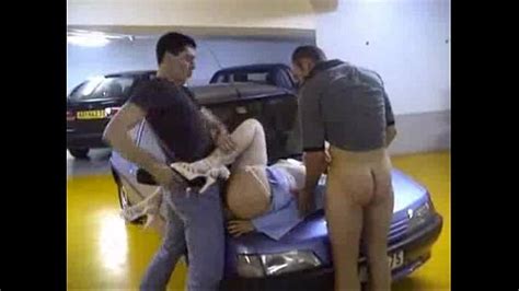 French Forced Having Sex In Parking Blonde Gang