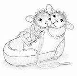 Coloring Pages Mice Mouse House Baby Cute Adult Shoe Colouring Book Color Getcolorings Printable Getdrawings sketch template