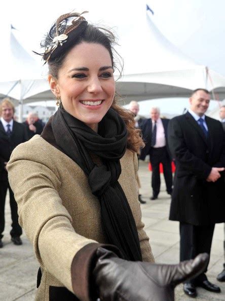 Leather Fasyen Kate Middleton In Leather Gloves 2