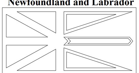 geography blog newfoundland  labrador flag coloring page