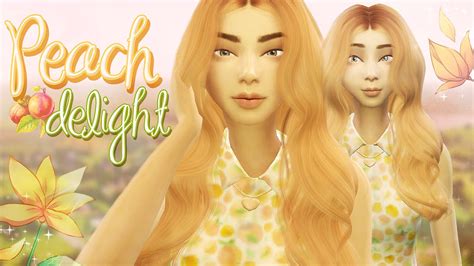 sims  create  sim peach delight youtube