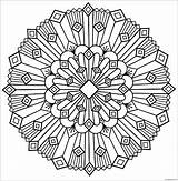 Deco Mandala Pages Coloring Color Printable Print Coloringpagesonly sketch template