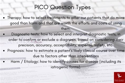 pico elements  evidence based nursing sample assignment