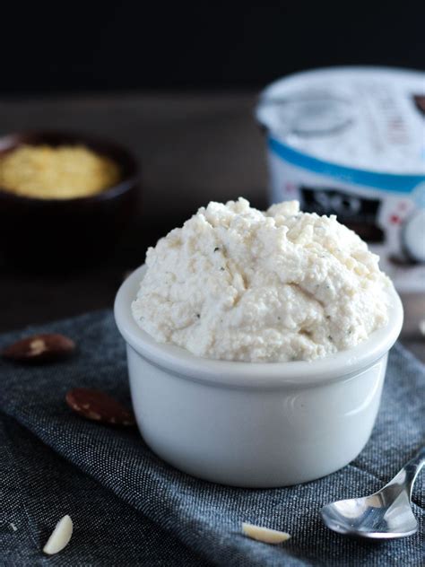 vegan ricotta cheese   almonds tofu   dairy yogurt