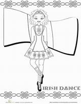 Irish Coloring Dance Pages Dancing St Worksheets Colouring Worksheet Step Jig Patrick Moms Ireland Dancer Crafts Education Dancers Colors Next sketch template