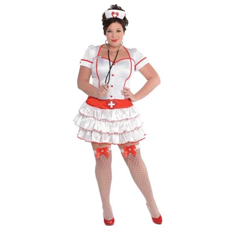 deluxe sexy nurse uniform ladies plus size fancy dress