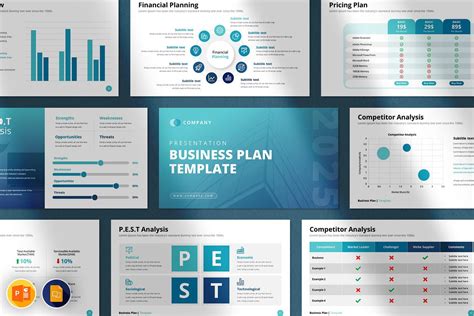 business plan powerpoint template behance