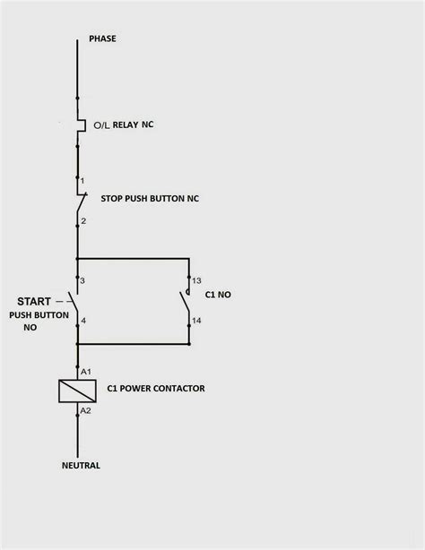 dol starter  overload wiring diagram