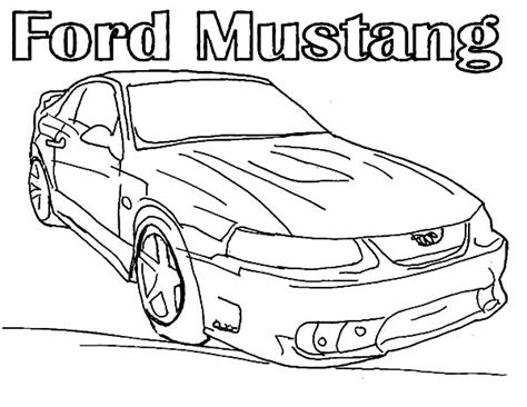 car mustang coloring pages  place  color