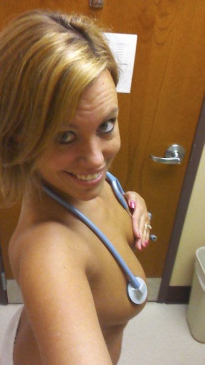 hot real nurse selfie