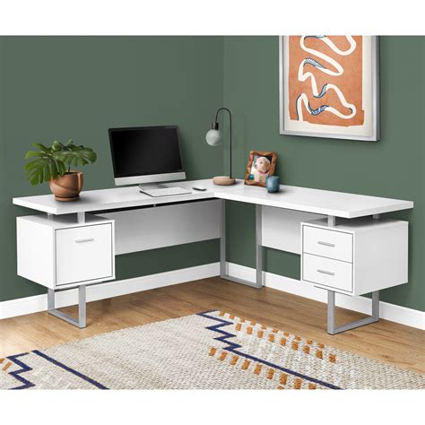 Monarch Specialties Home Office Right Left Facing L Shape Computer Desk