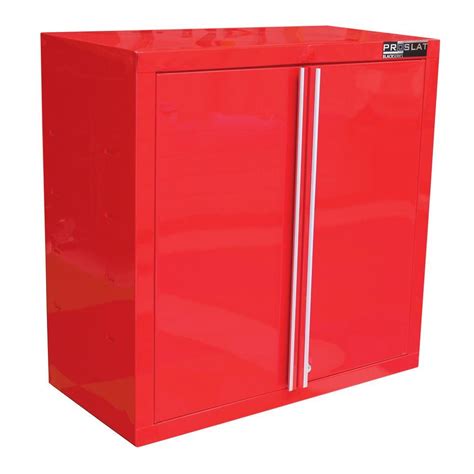 proslat            steel wallslat wall mount garage cabinet  red