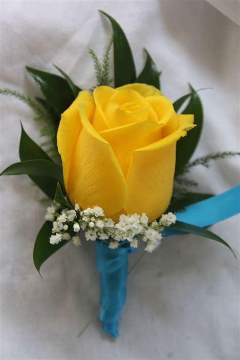 Yellow Rose Boutonniere Wedding Flower Inspiration