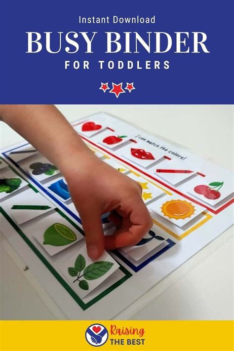 toddler busy book toddler busy book printable preschool etsy