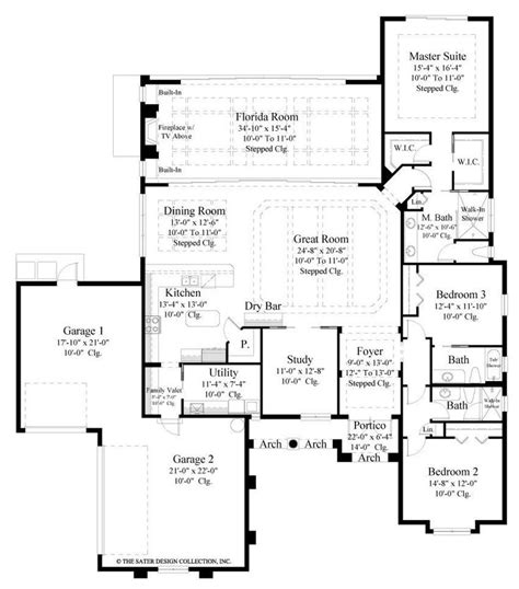 story luxury homes  sater design collection images  pinterest floor plans