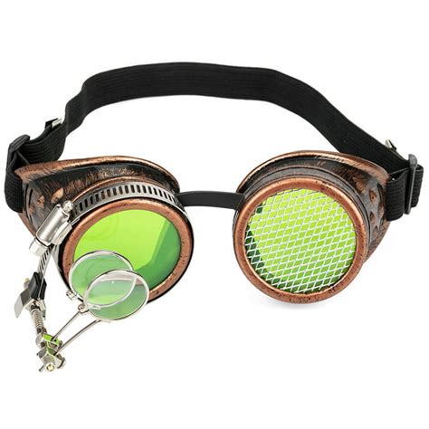 cfgoggle steampunk victorian style goggles rave glasses  pocket  gear design mad
