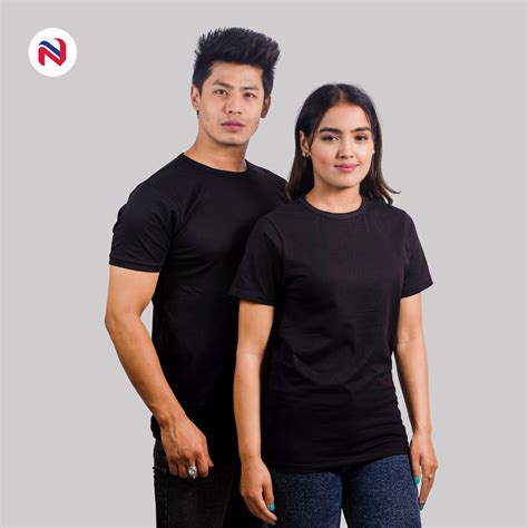Black Color Plain Couple Tshirts Ubicaciondepersonas Cdmx Gob Mx