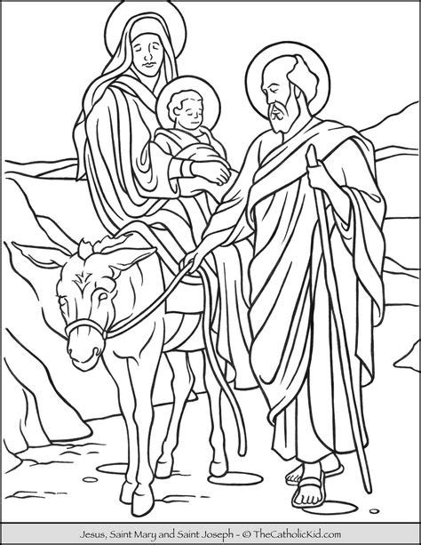 mary coloring pages
