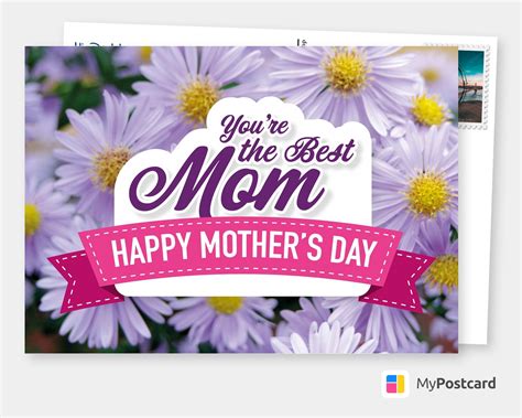 You Re The Best Mom Mother S Day Cards 👩 ️ Send Real Postcards