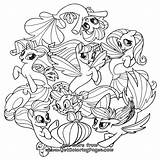 Pony Coloring Little Pages Movie Printable Mermaid Kids Seaponies Color Print Book Sea Games Hippogriff Drawing Friendship Ponies Colouring Scribblefun sketch template