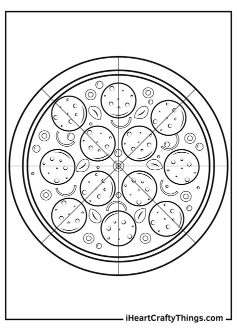 pizza toppings coloring pages
