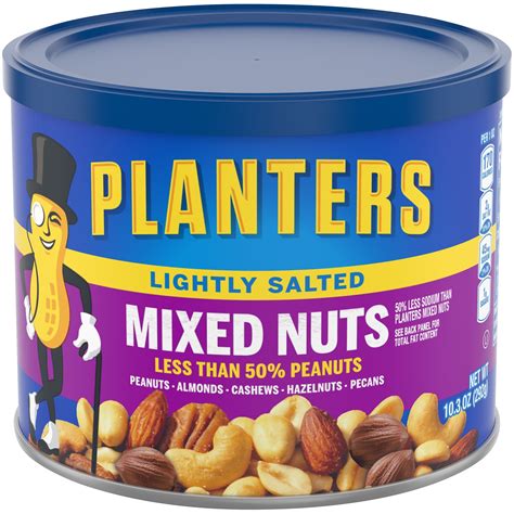 planters lightly salted mixed nuts  oz canister