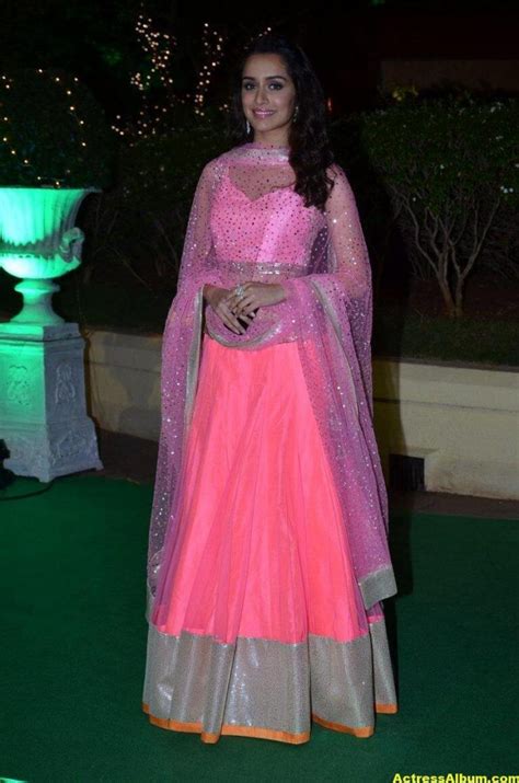 Shraddha Kapoor Hot Photos At Wedding Reception In Pink Dress Actress