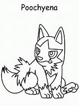 Poochyena Coloring Pages Pokemon Popular Library sketch template