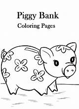 Piggy sketch template