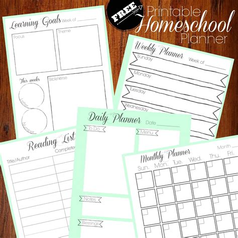 homeschool planner homeschool printables