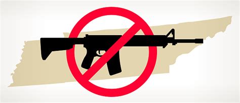 Tennessee No Gun Violence Vector Poster Stock Illustration Download