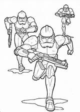 Wars Star Coloring Pages Kids Printable Clone sketch template