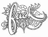 Coloring Pages Adult Printable Book Word Fuck Swear Books Colorful Language Permission Colouring Print Sheets Visit Posted Reposting Complicated Permitted sketch template