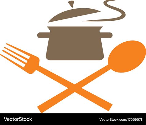 cook food kitchen logo royalty  vector image