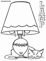 Lamp Coloring Pages Lava Printables Sheets Print Template sketch template
