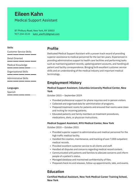 medical administrative assistant resume examples writing tips