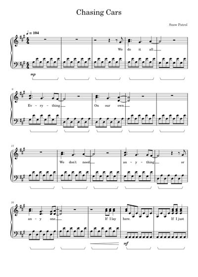 snow patrol sheet       midi  musescorecom