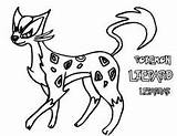 Coloring Pages Pyroar Pokemon Getcolorings Color sketch template