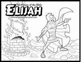 Coloring Elijah Prophet Gideon Sellfy Carmel Christianity Preschool sketch template