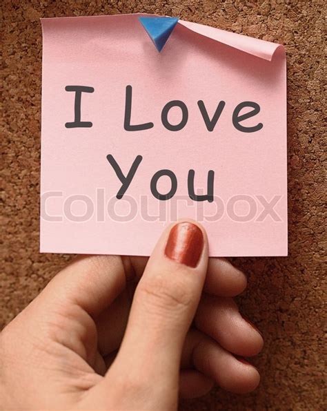love  message showing romance stock image colourbox