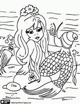 Coloring Pages Oncoloring Mermaid sketch template